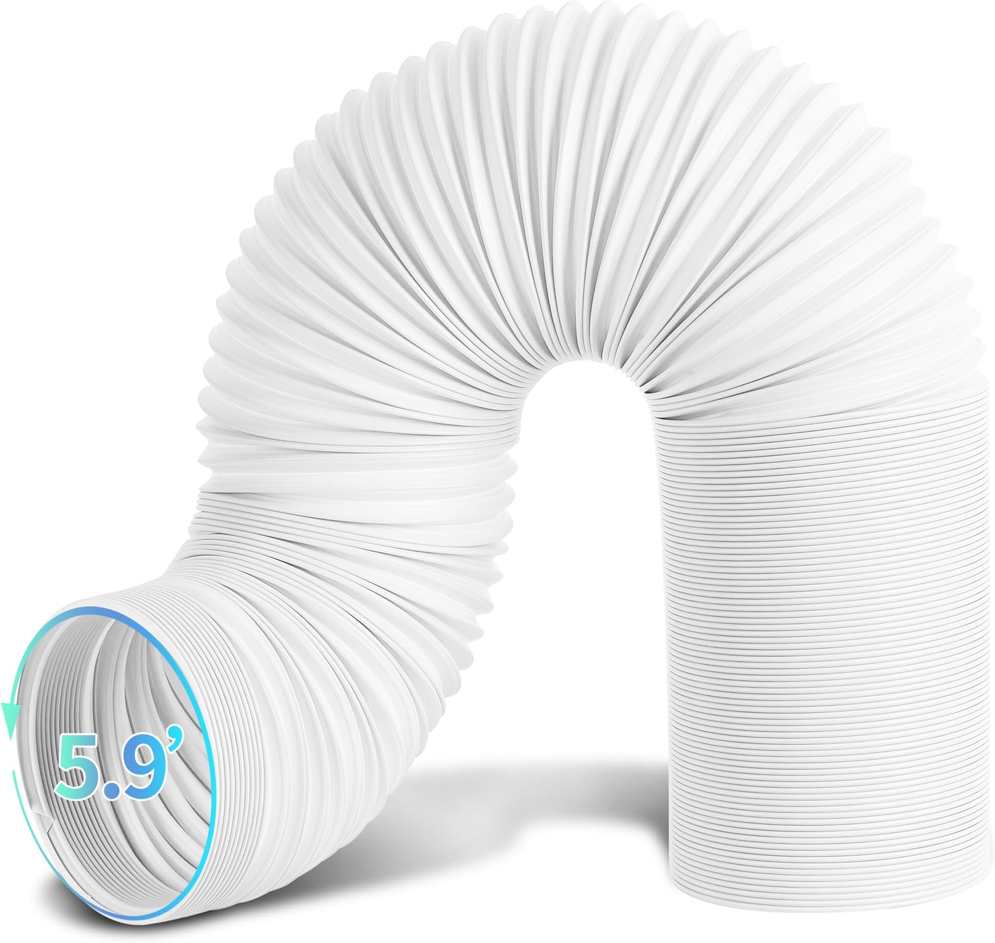 Portable Air Conditioner Exhaust Hose 5.9 Inch Diameter, 78 Inch Length, Anti