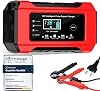 Car Battery Charger 12V 6A HOUSEPROFI Car Battery Charger with Repair Function & Winter Mode Trickle Charger for Car Motorcycle AGM Gel Battery