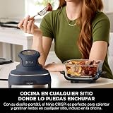 Ninja CRISPi Friteuse sans huile portable, 3,8L, 4-en-1 : Frire sans huile, Rôtir, Garder au chaud, Recroustiller, Design compact, 2 récipients avec couvercles, 1 700 W, Gris FN101EUGY - 9