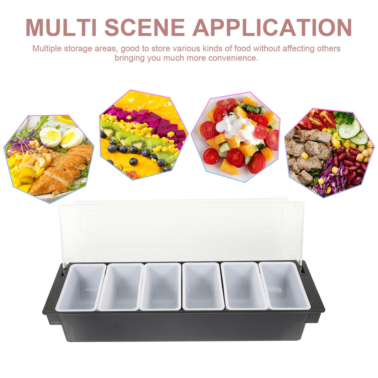 Snack Box con Scomparti Resistente per Snack e Frutta Secca Vassoio Portamerenda Leggero e Durevole per Dessert Noci e Aperitivi per Uso Indoor e Picnic Outdoor