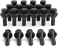 SUCOSO M12x1.25 Lug Bolts 24pcs Solid One-Piece 22mm Shank 17mm Hex for Jeep Renegade Dodge Hornet Fiat 500X - Replaces Swollen OEM 68296586AA