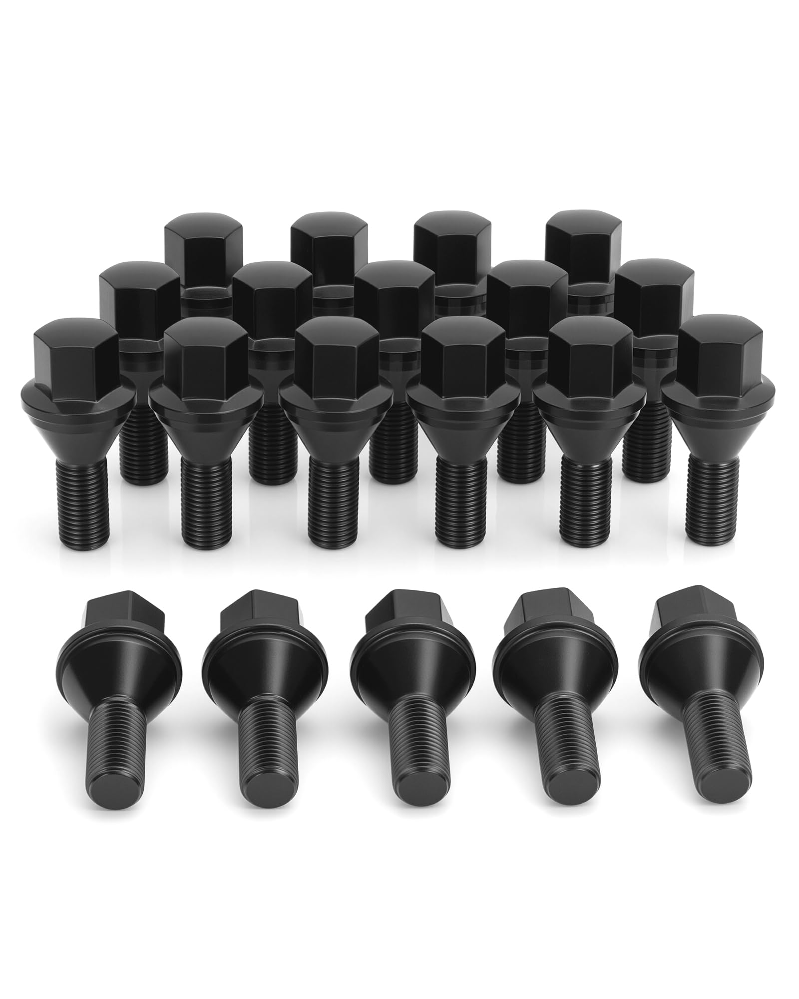 12x1.25 Lug Bolts, Black OEM Wheel Studs Nuts Fit 2015-2025