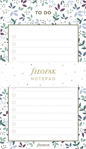 Blueline Filofax B132840 - Accesorio para colección de jardín, tamaño personal, bloc de notas, 60 hojas desmontables