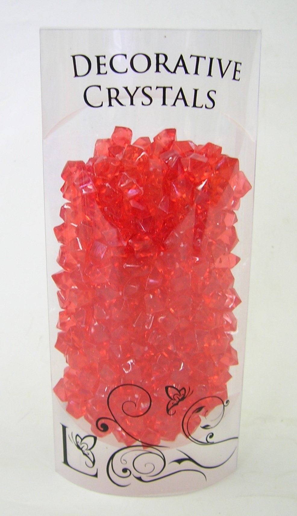 Lotus Imports Decorative Acrylic Crystals- Red- 1cm