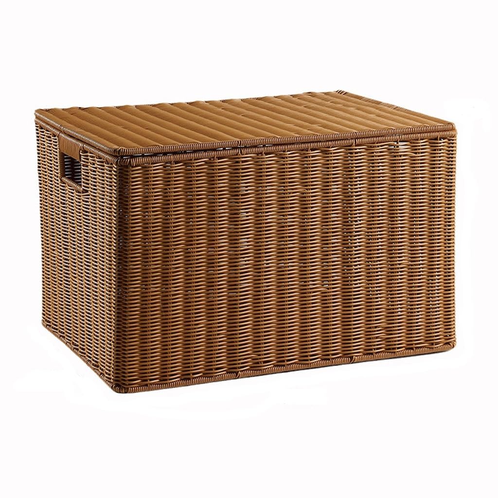 Panier de rangement tissé main pour vêtements boîte de rangement plastique