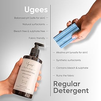 Undergarment Liquid Detergent, Underwear wash for Men/Women, Lingerie wash, No Soaking Formulation, Plant-Based, Disinfectant Liquid- 750ml Value Pack (Refill Pack)