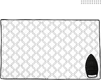 Vista 6 de Encasa XO Ironing Mat/Pad (Large 48"x28") with 3mm Padding & Silicone Iron Rest for Steam Pressing on Tabletop or Bed - Heat Resistant, Portable