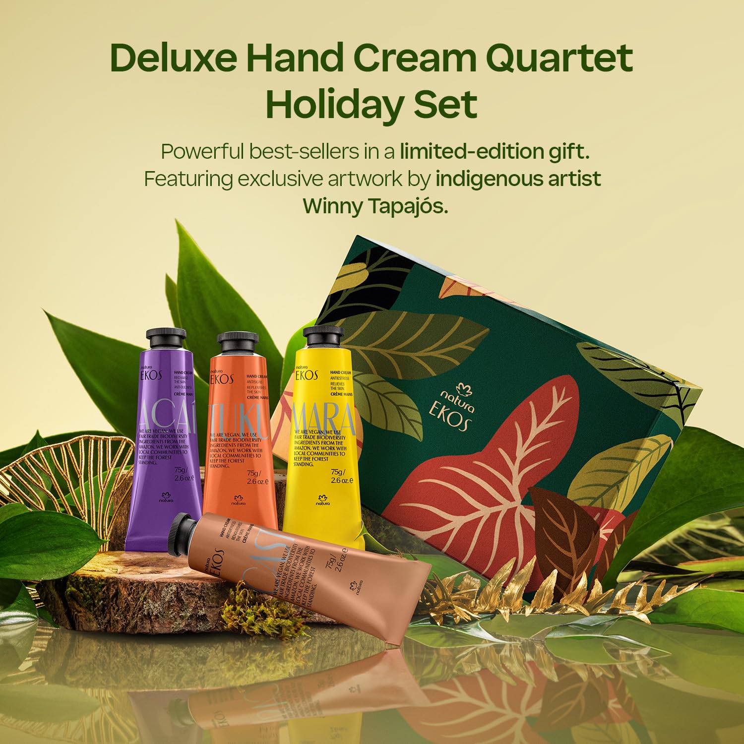Amazon.com : natura - Deluxe Hand Cream Holiday Set – 4 Vegan