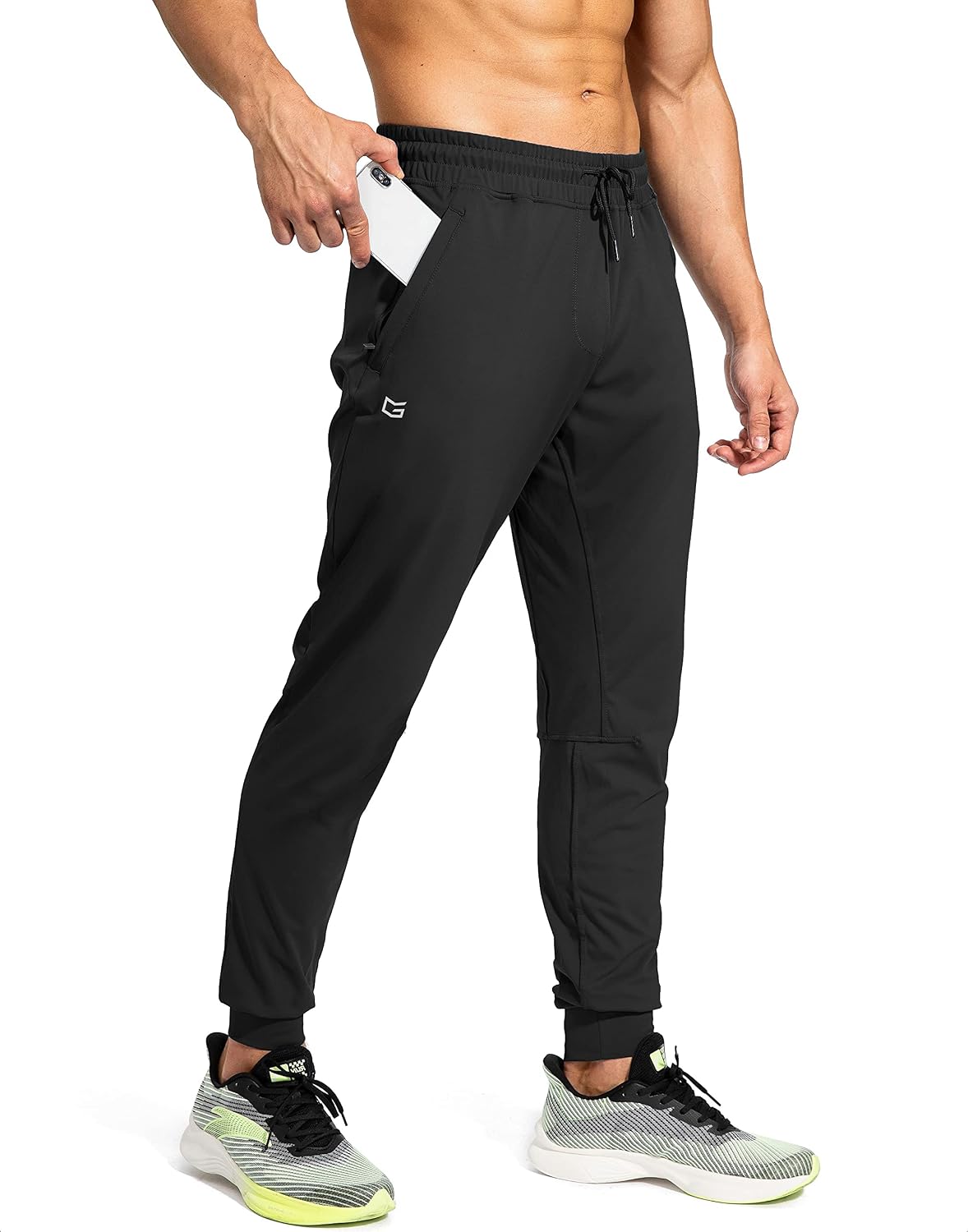 G Gradual Men's Sweatpants with Zipper 