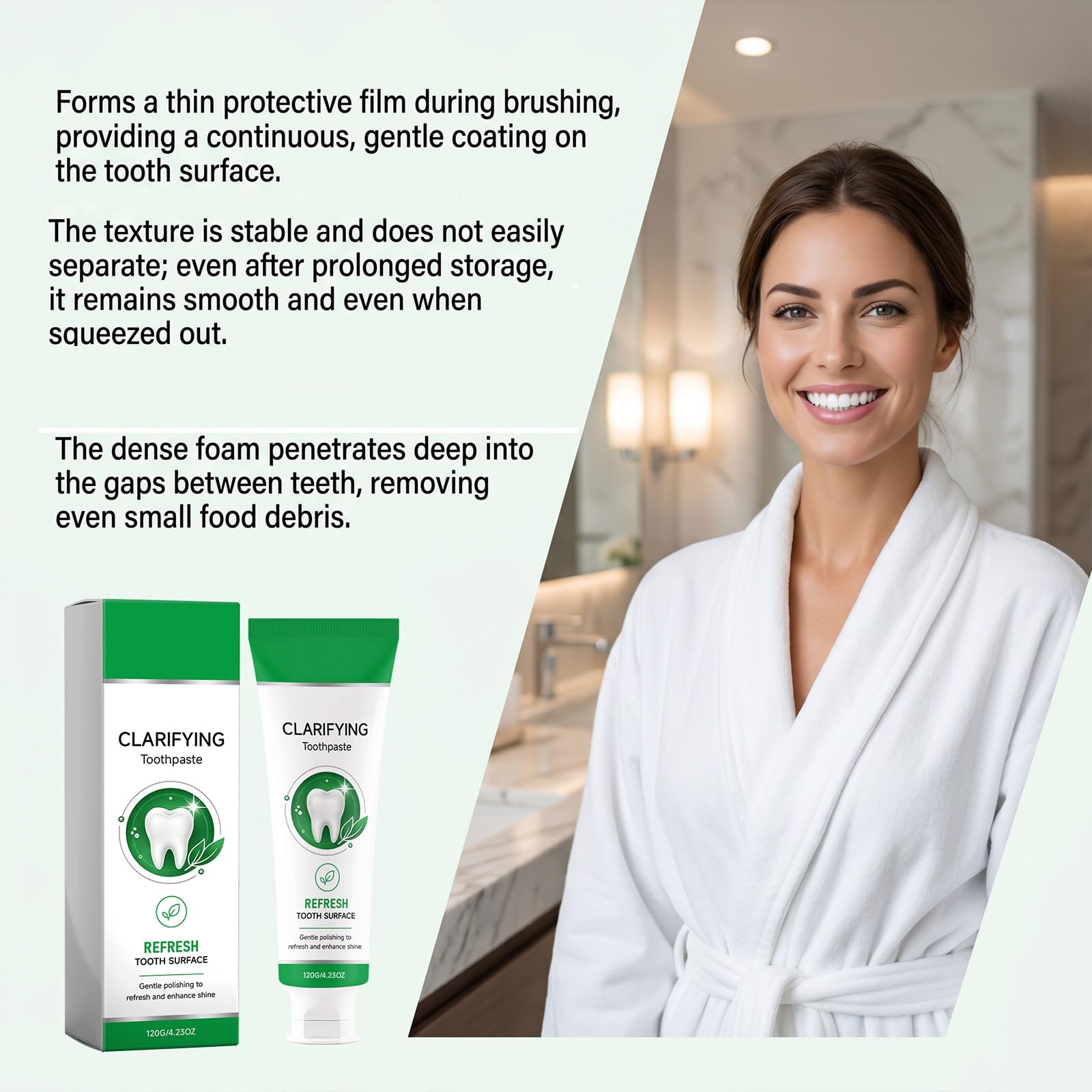 Dentifrice nano hydroxyapatite, sans fluorure, (6PCS)