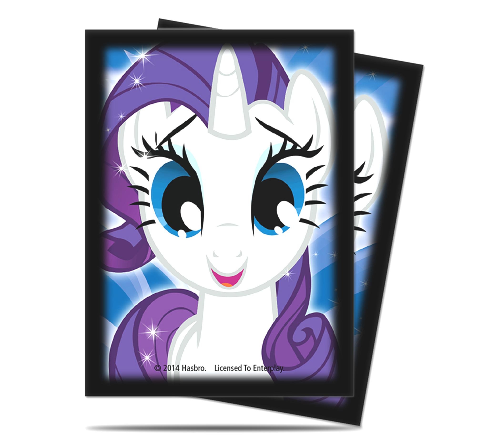 Ultra Pro My Little Pony Deck Protector Sleeves Featuring Rarity (65ct),  Protective Sleeves