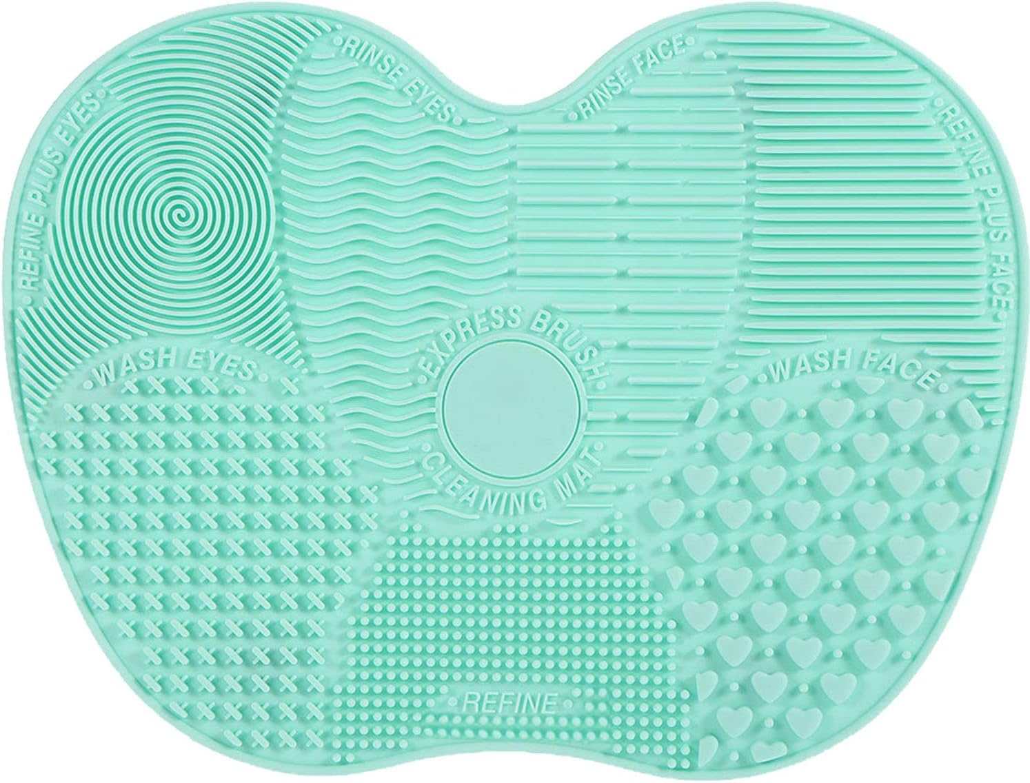 Silicone Makeup Brush Cleaning Mat (Mint)