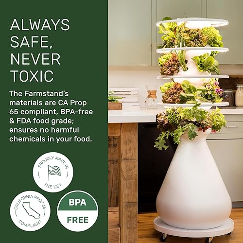 Miniatura 4 de Soporte para cultivo de lechuga, sistema de cultivo hidropónico, sin bisfenol A, grado alimentario de la FDA, compatible con CA Prop 65, ideal para