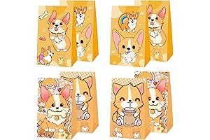 Corgi Birthday Decorations Party Favor Gift Bags for Memorable Celebration