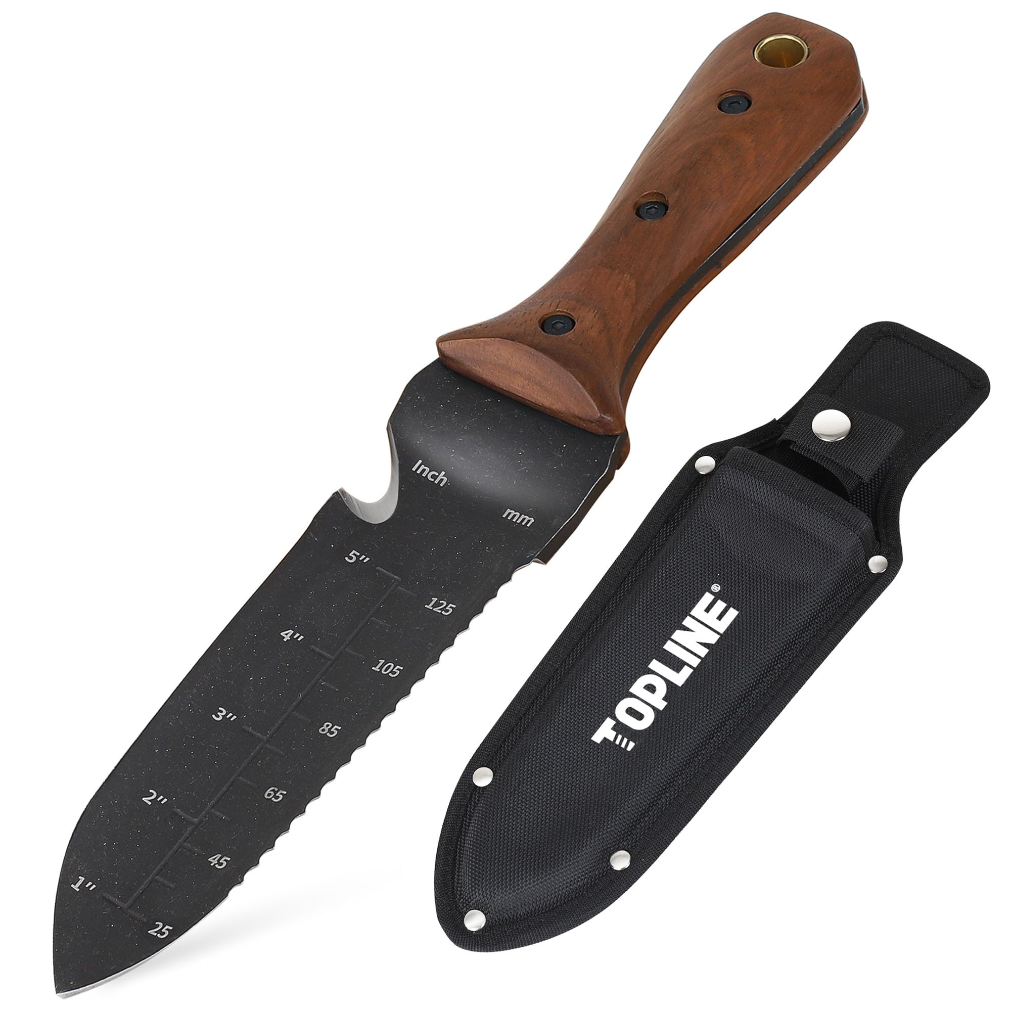 TOPLINE Full Tang Hole, Garden Knife, Horo Knife, Multifunctional Garden Tool, Digging, Weeding, Planting : DIY, Tools & Garden