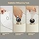 Hikczc Vintage Table Lamp for Living Room Bedroom, 18.5" Farmhouse Bedside Lamps Nightstand Lamp Set of 2, Table Lamps with Oatmeal Linen Lamp Shades, 2 LED Bulbs Included Product Image 4