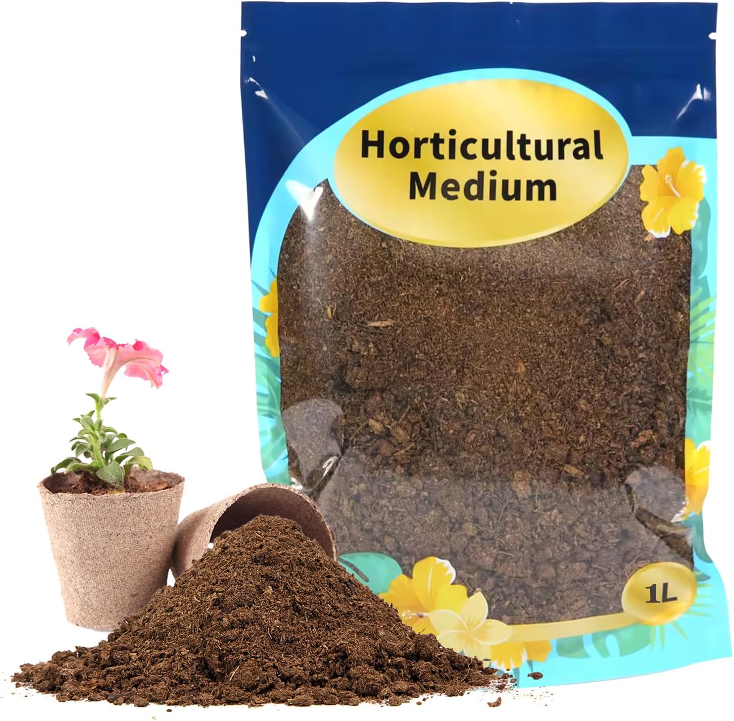 Doter Sphagnum Peat Moss for Plants 10qt, Organic Garden Growing Soil Amendment and Media for Flowers, Vegetables, Herbs, Orchid, Indoor Houseplant