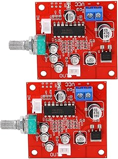 2Pcs Microphone Reverb Board, DC 6-15V Double Row Symmetrical High Capacity Capacitors Instrument Sound Board, SMD Technology Reverb Microphone, Reverb Pedal for Theatre Speakers