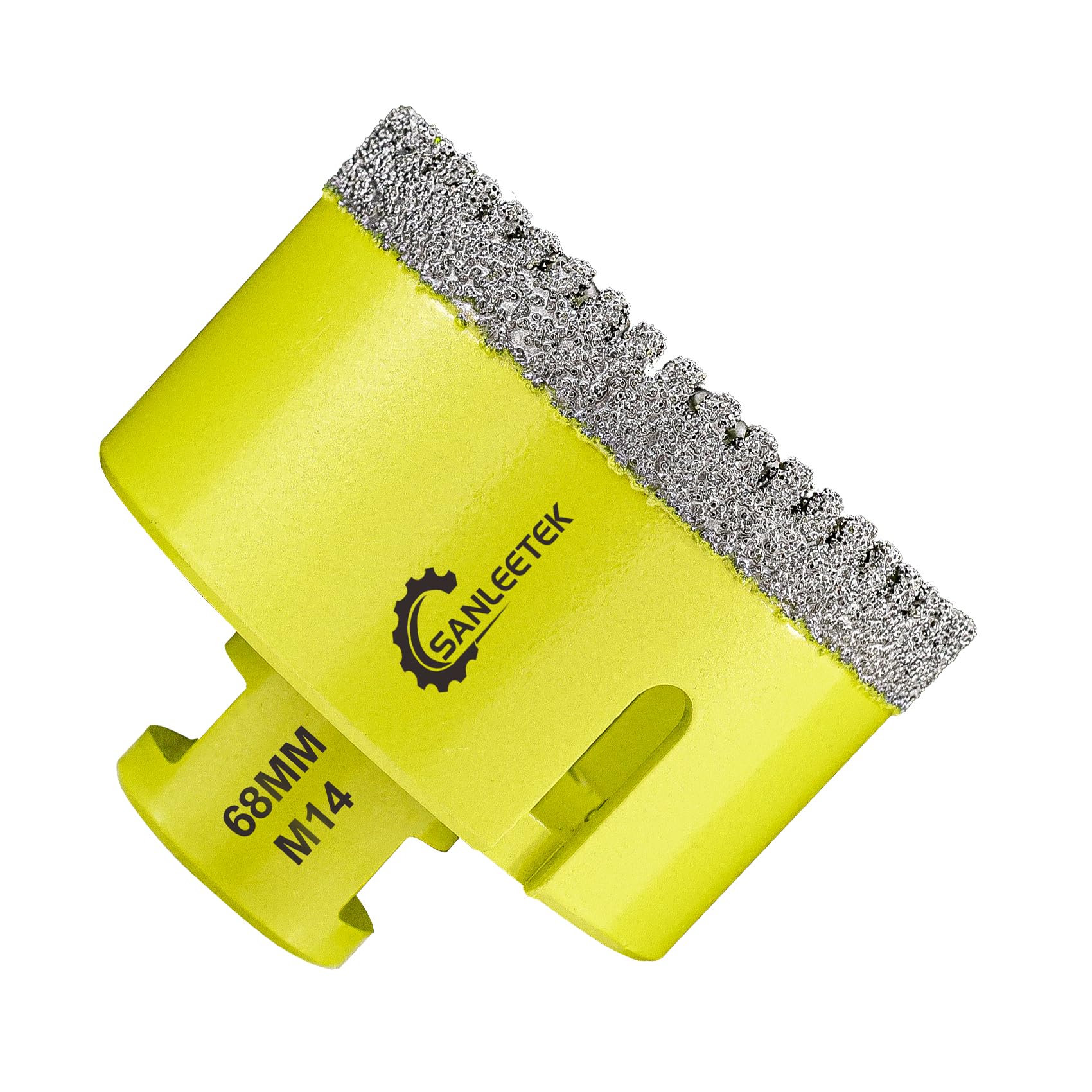 Diamond Core Drill Bits 68mm - Serrated Diamond Hole Saw Kit SANLEETEK for Ceramic Porcelain Tile Marble Granite M14 Thread
