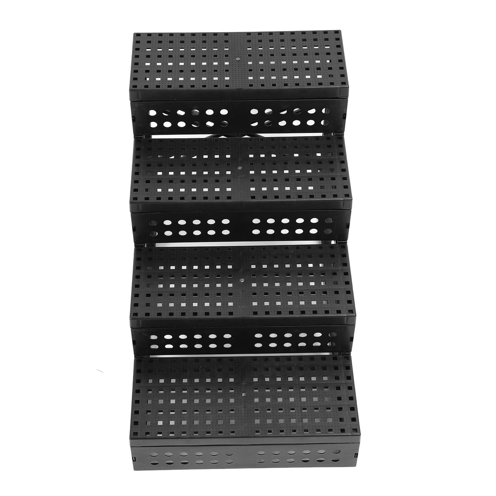 Hundetreppe Fürs Bett, 4-stufige, Höhenverstellbare, Faltbare, rutschfeste Hunderampe, Haustiertreppe für Hohe Betten mit Tragbarem Design für Kleine, Große, Mittelgroße Hunde und Katzen