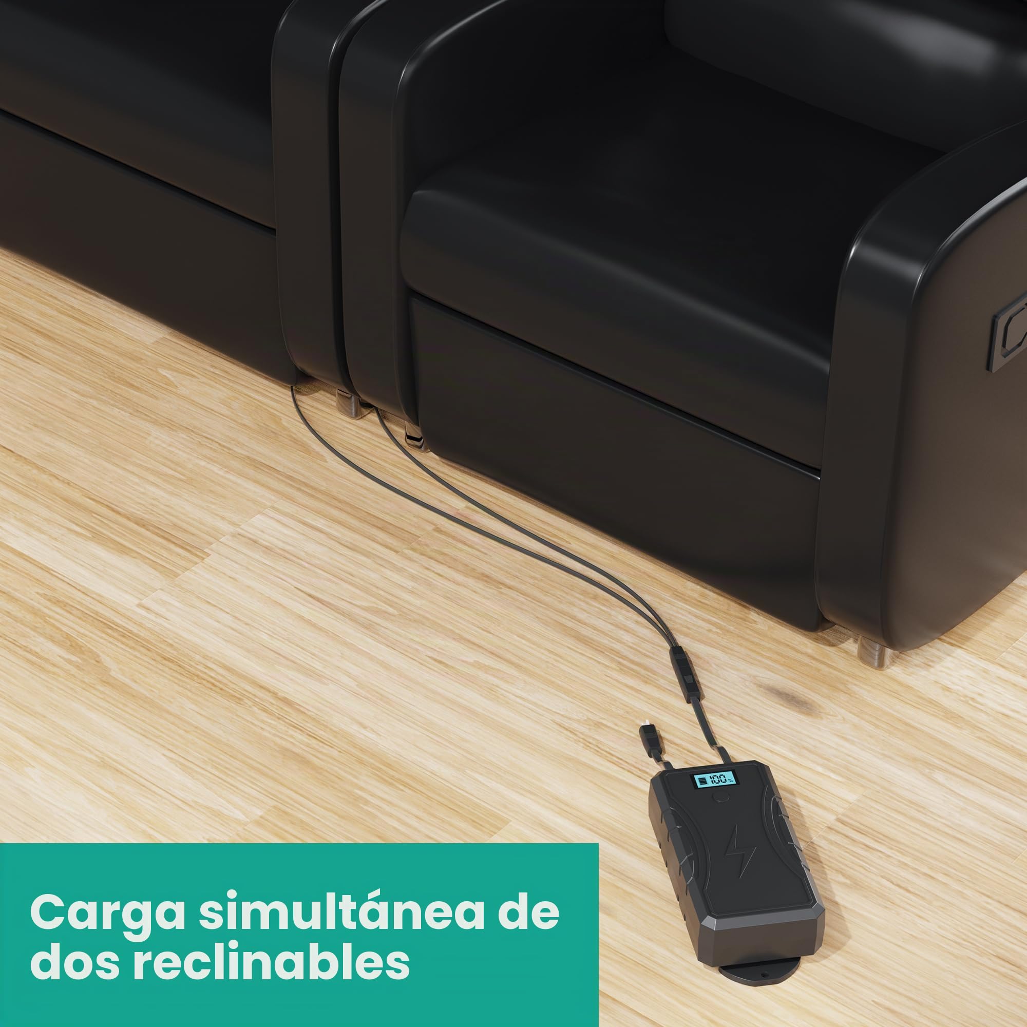 sevkumz Paquete de batería de 2500 mAh para muebles reclinables, universal, inalámbrico, cargador de batería para tumbonas eléctricas, sofás, sillones elevadores, sofá, adecuado para conexión de 2