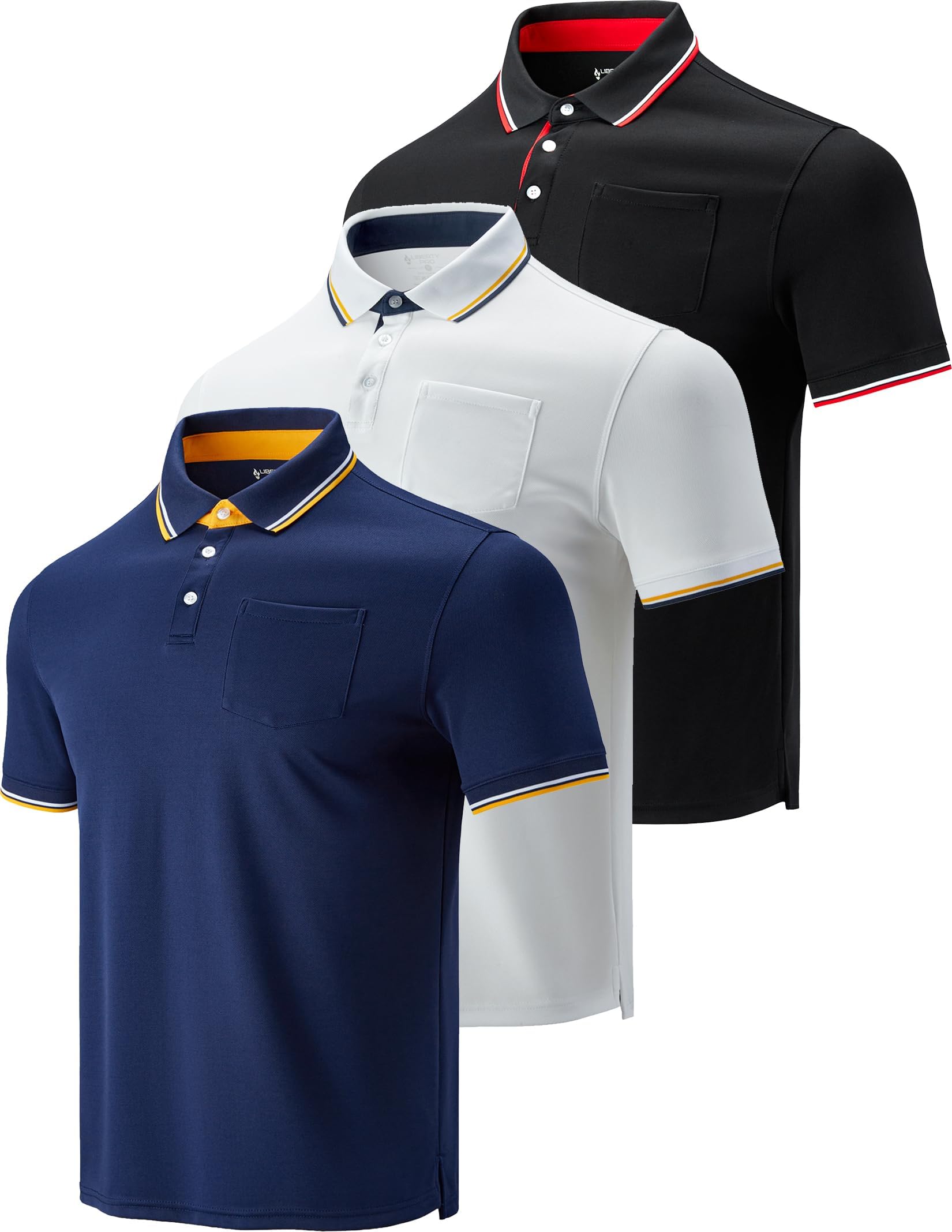 mens Golf Shirts With Pockets Polo Shirt