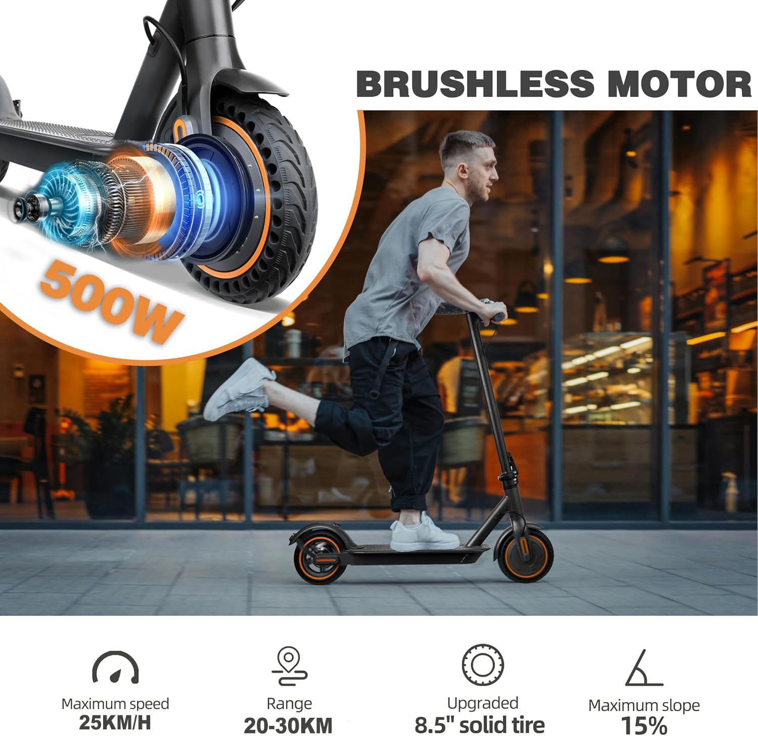 E-SCOOTER ELEKTROROLLER KLAPPBAR Elektro Scooter Mit Straßenzulassung