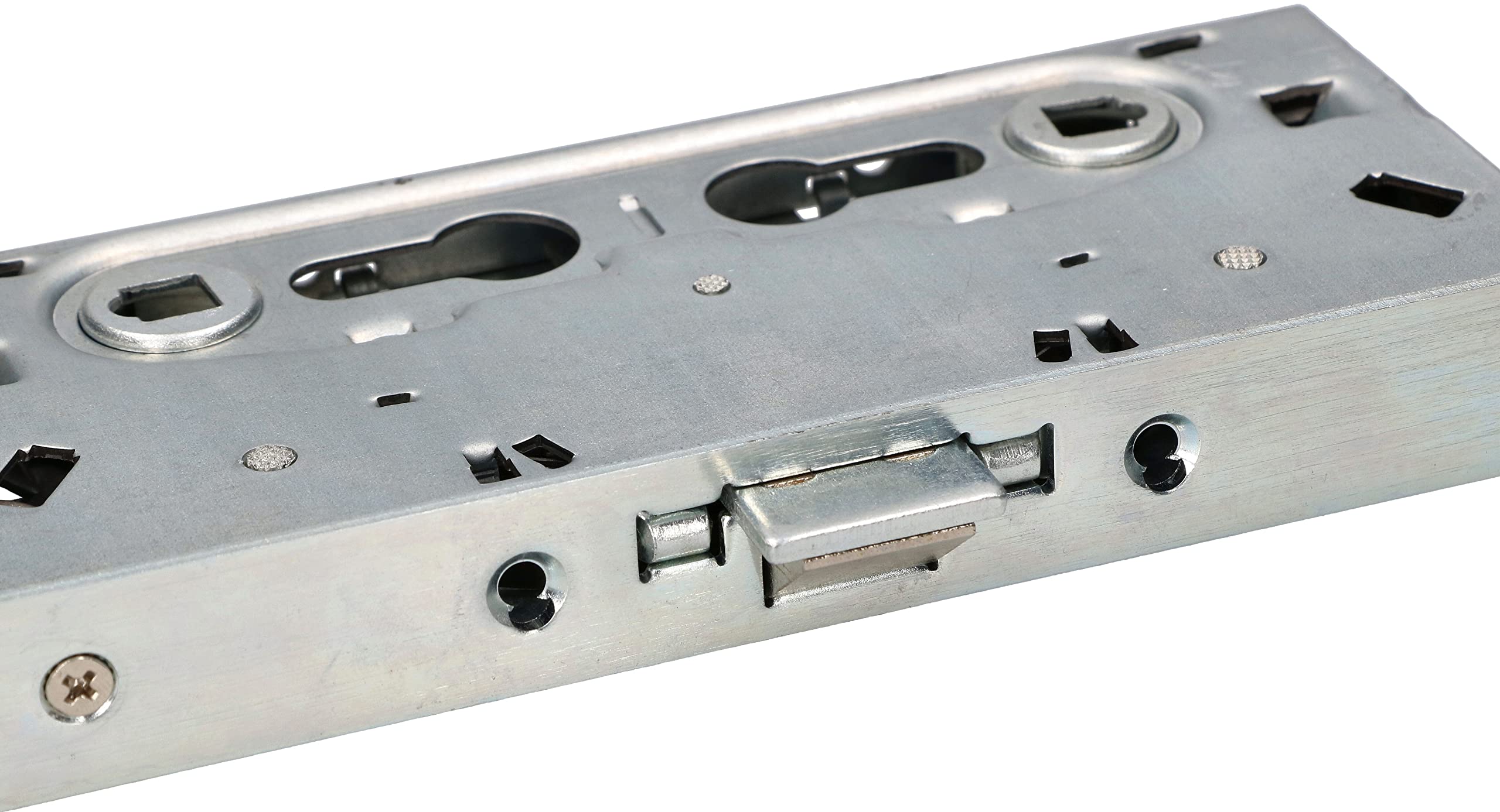 KOTARBAU® Serrure encastrée pour portes coupe-feu 72/65 mm avec serrure anti-panique et portes coupe-feu, argent