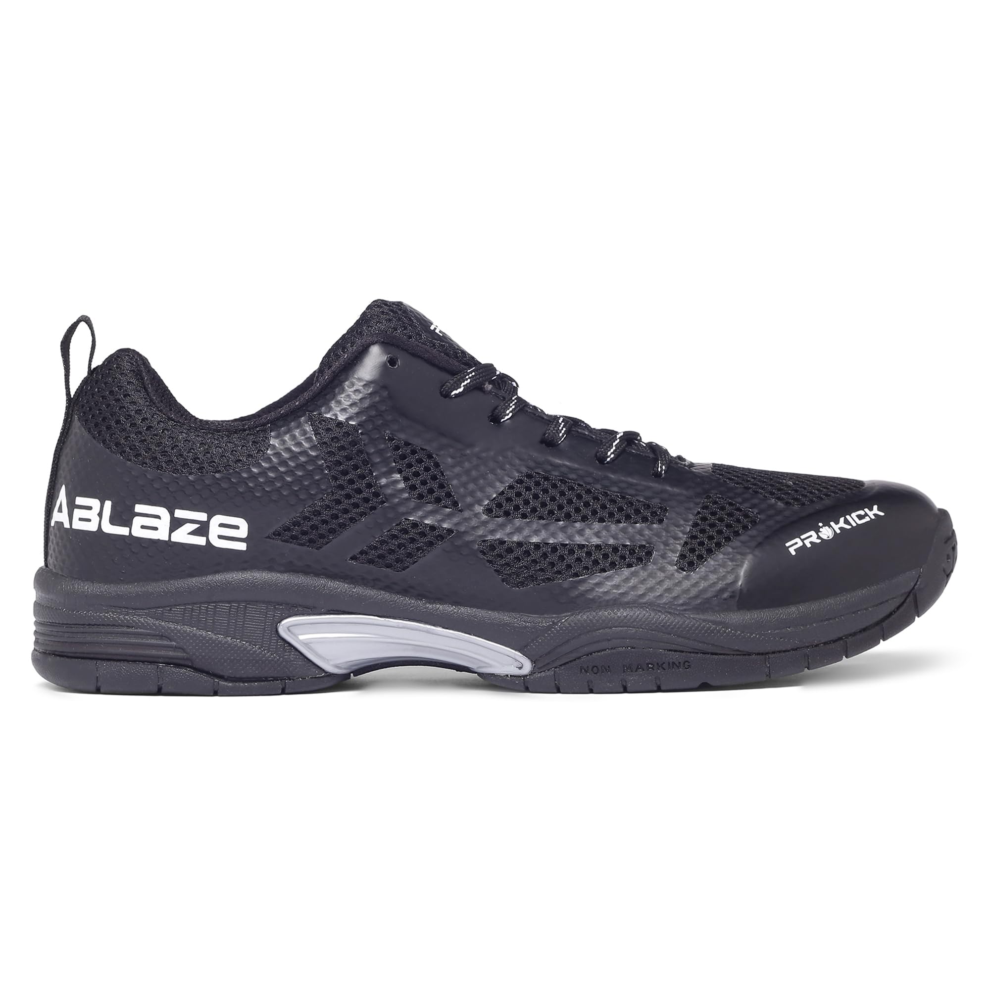 Prokick Ablaze Non Marking Badminton Shoes Shuttle Badminton Shoes for Men and Women Breathable Non-Marking All Court Shoes for Badminton, Volleyball, Tennis, Pickleball, Padel | Black/White - 9 UK (B0C7WB6DZH) Amazon Price History, Amazon Price Tracker