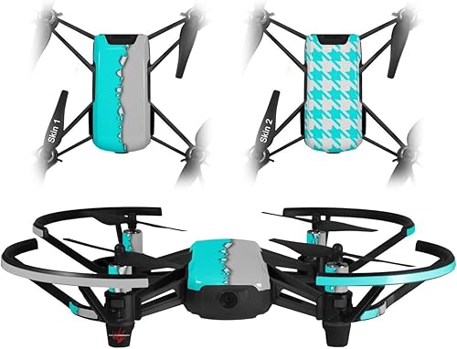 Skin Wrap 2Pack para DJI Ryze Tello Drone Ripped colores neón verde azulado color gris Drone No Incluidas disponible en Yaxa Colombia