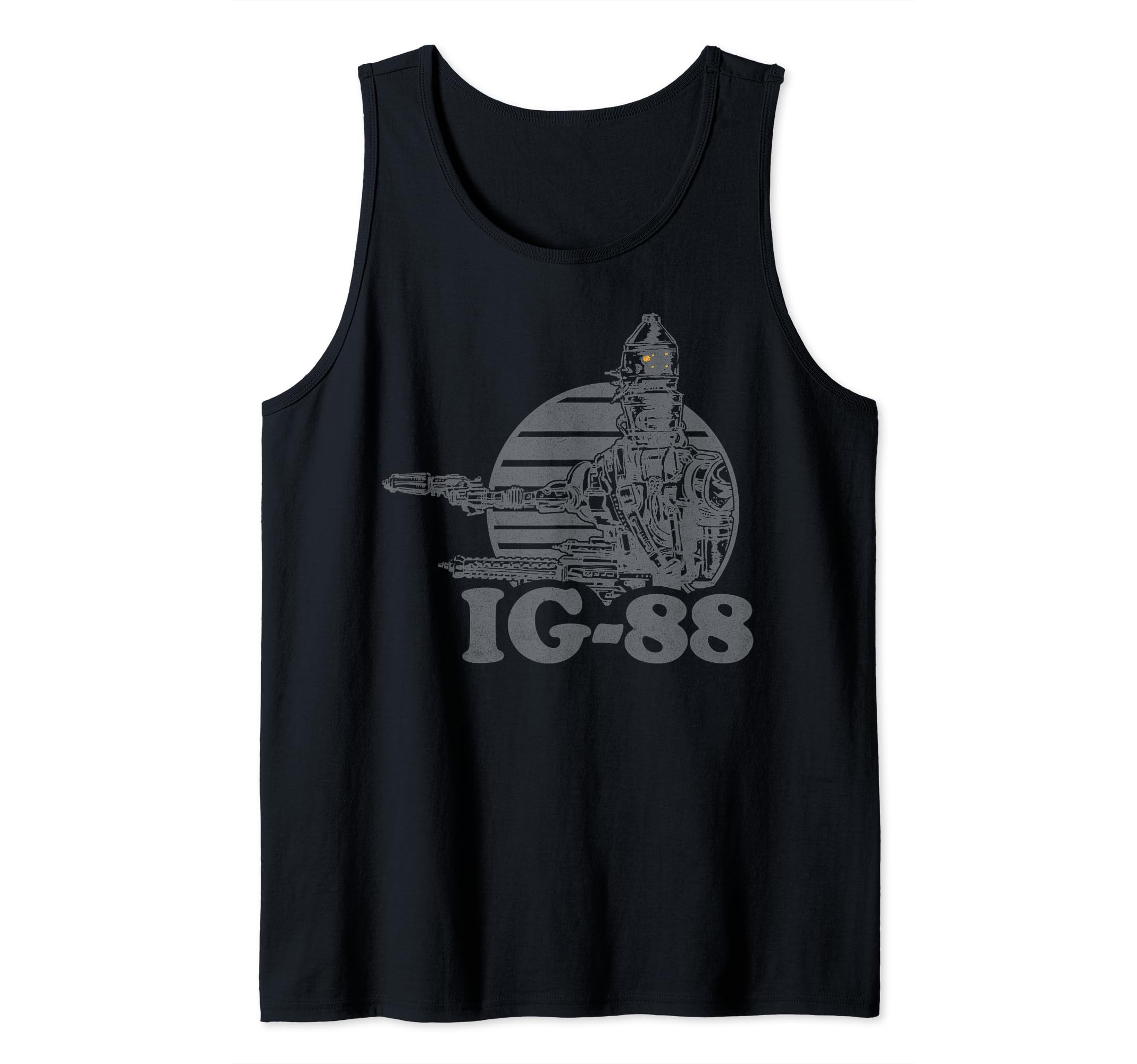 Star Wars IG-88 Bounty Hunter Empire Strikes Back Vintage Tank Top, Black
