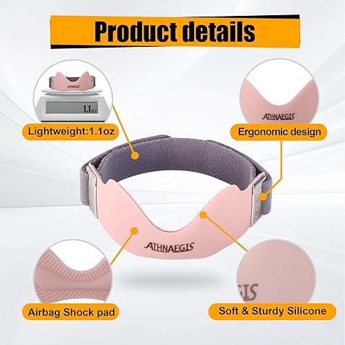 Miniatura 5 de Correa de silicona para rodilla de tendón de rótula de aire ajustable para aliviar el dolor de rodilla, soporte para senderismo, fútbol, baloncesto,