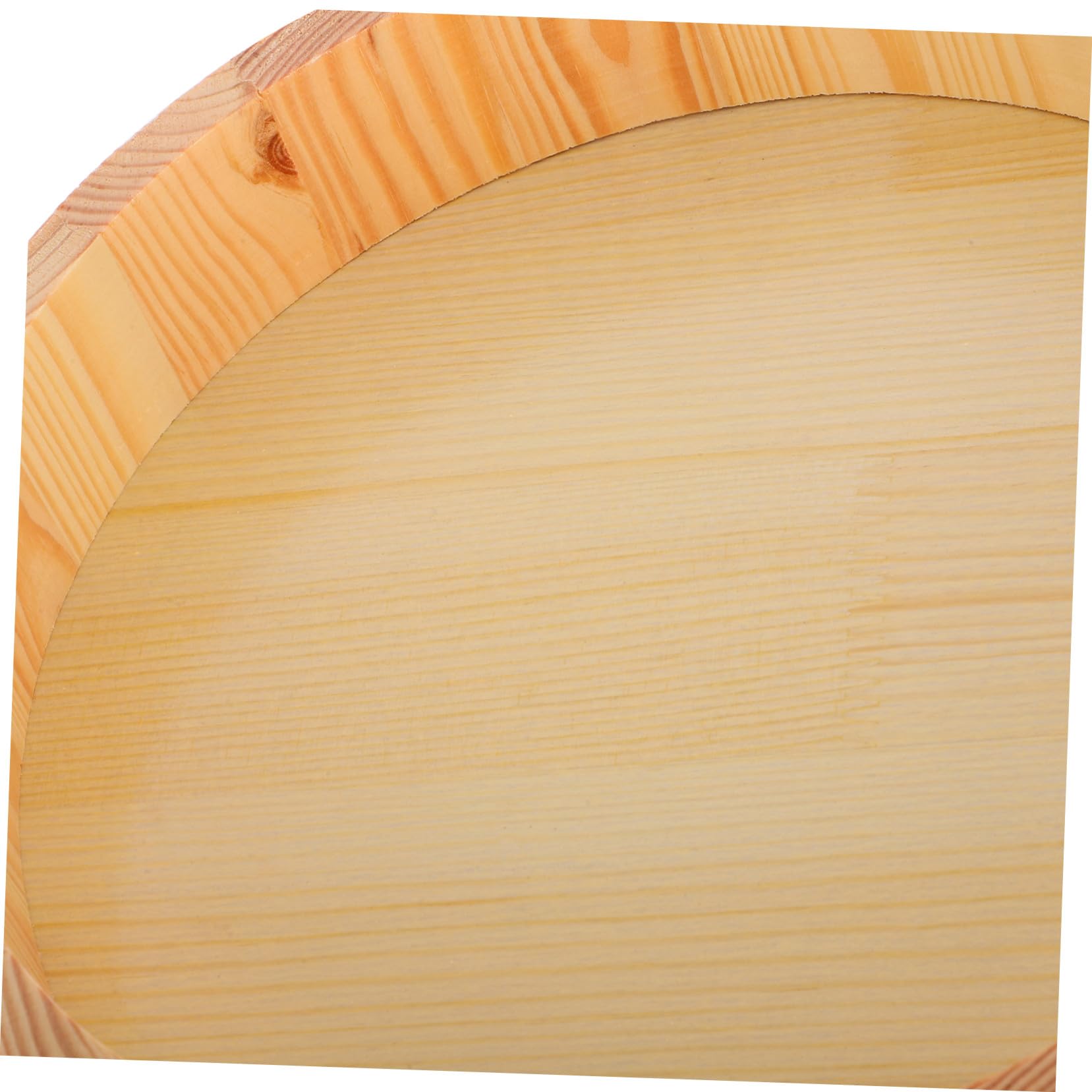 TOYANDONA Traditionelle Sushi-Reis-Mischwanne Aus Holz Mit Elegantem Goldrand 10.43In Japanische Hangiri-Schüssel Für Sushi-Zubereitung Und Küchengebrauch