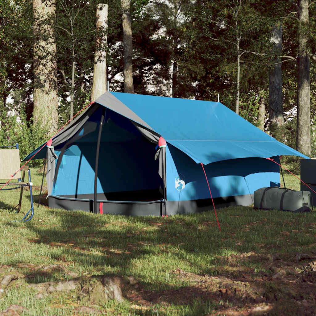 Campingzelt für 2 Personen, wasserdicht, grün, aus Polyester mit PU-Beschichtung, versiegelte Nähte und robuste Bodenplane, um den Innenraum trocken zu halten, Netzwände