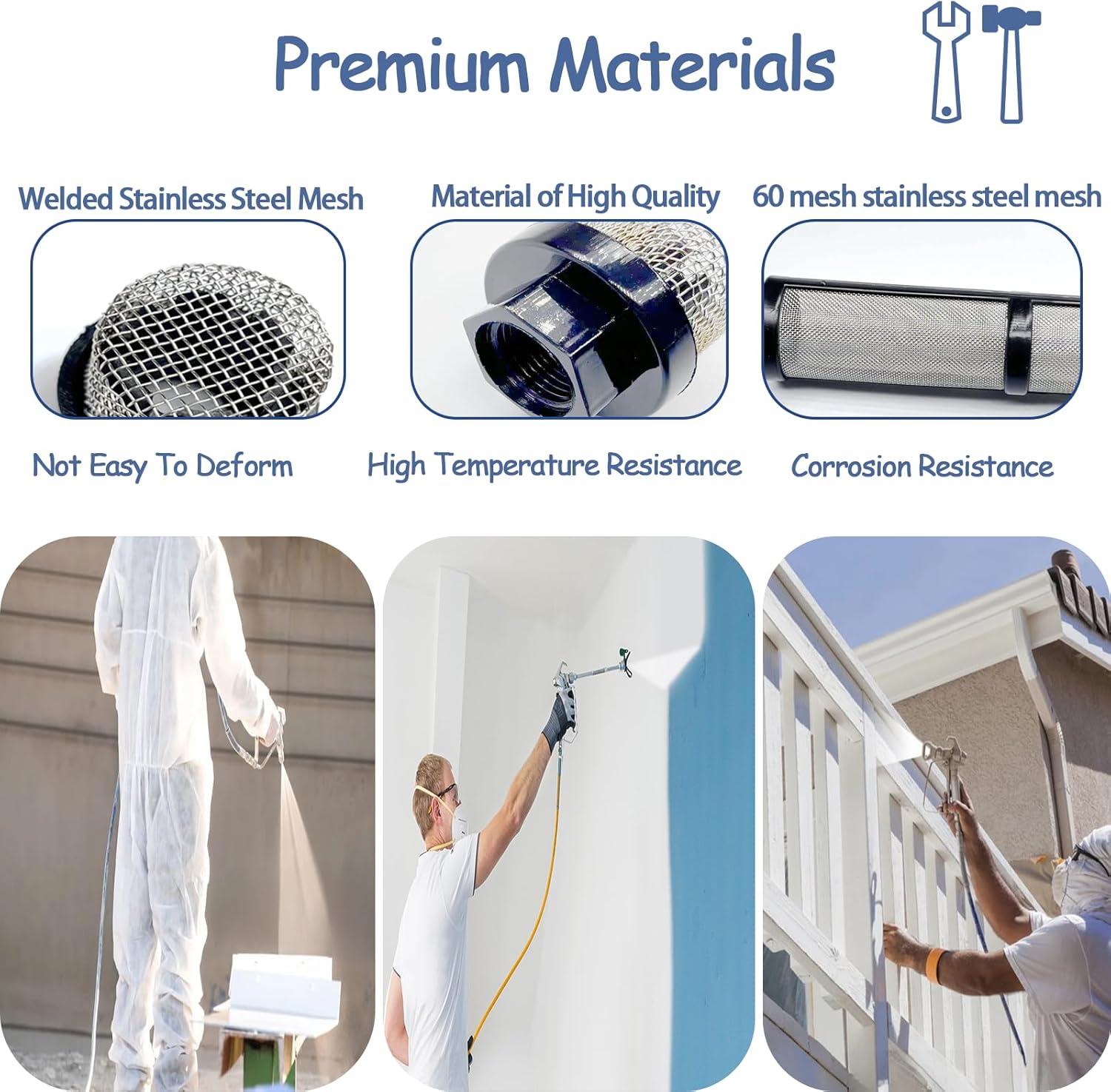 (6+10+20) Pack Airless Paint Sprayer Filter Set – Includes 246385, 246384, and 287032 Filters, Compatible with Graco 390, 395, 490, 495, 595, 3400, and More Airless Sprayers