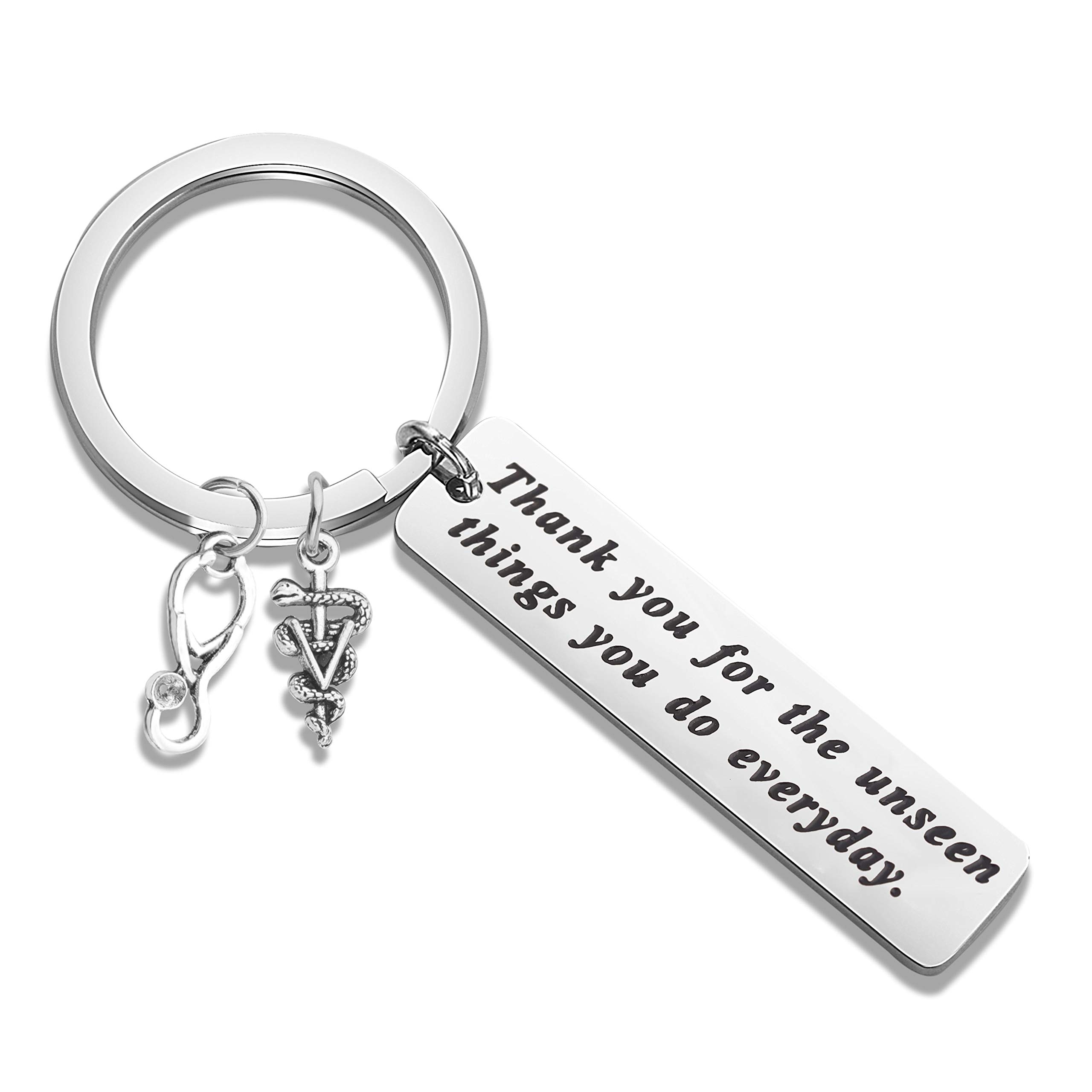 BAUNAVeterinary Keychain Veterinarian Gift Vet Tech Gift Veterinary Medicine Jewelry