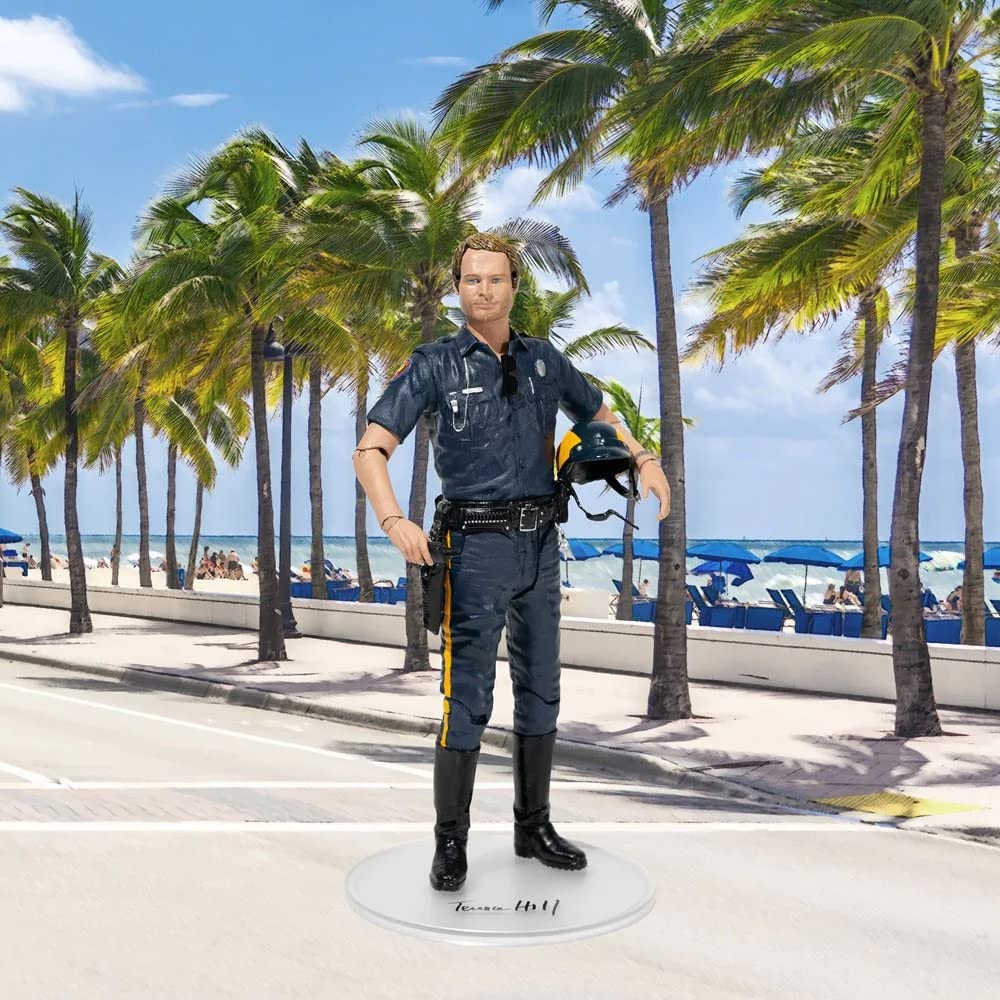 Oakie Doakie Matt Kirby - Figura de acción Coleccionable del Actor Terence Hill - película Los Dos superpies Casi Planos - Altura 18 cm, Transparente (ODT100004)