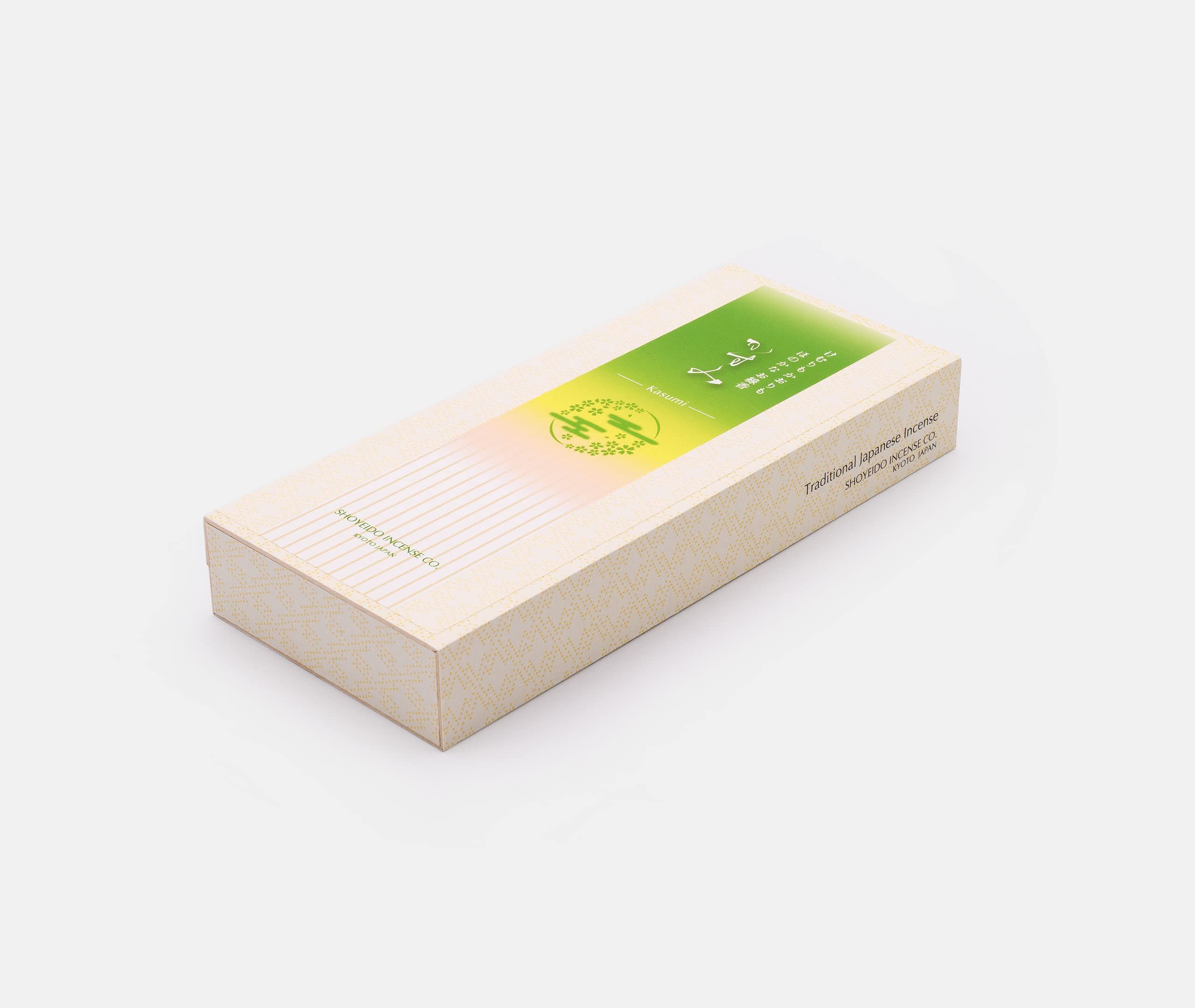 Zen Minded - Shoyeido Kasumi Gossamer Japanischer Räucherstäbchen 100% Natürlicher Patchouli & Vanille - 165 Sticks In Recycling-Paper-Box