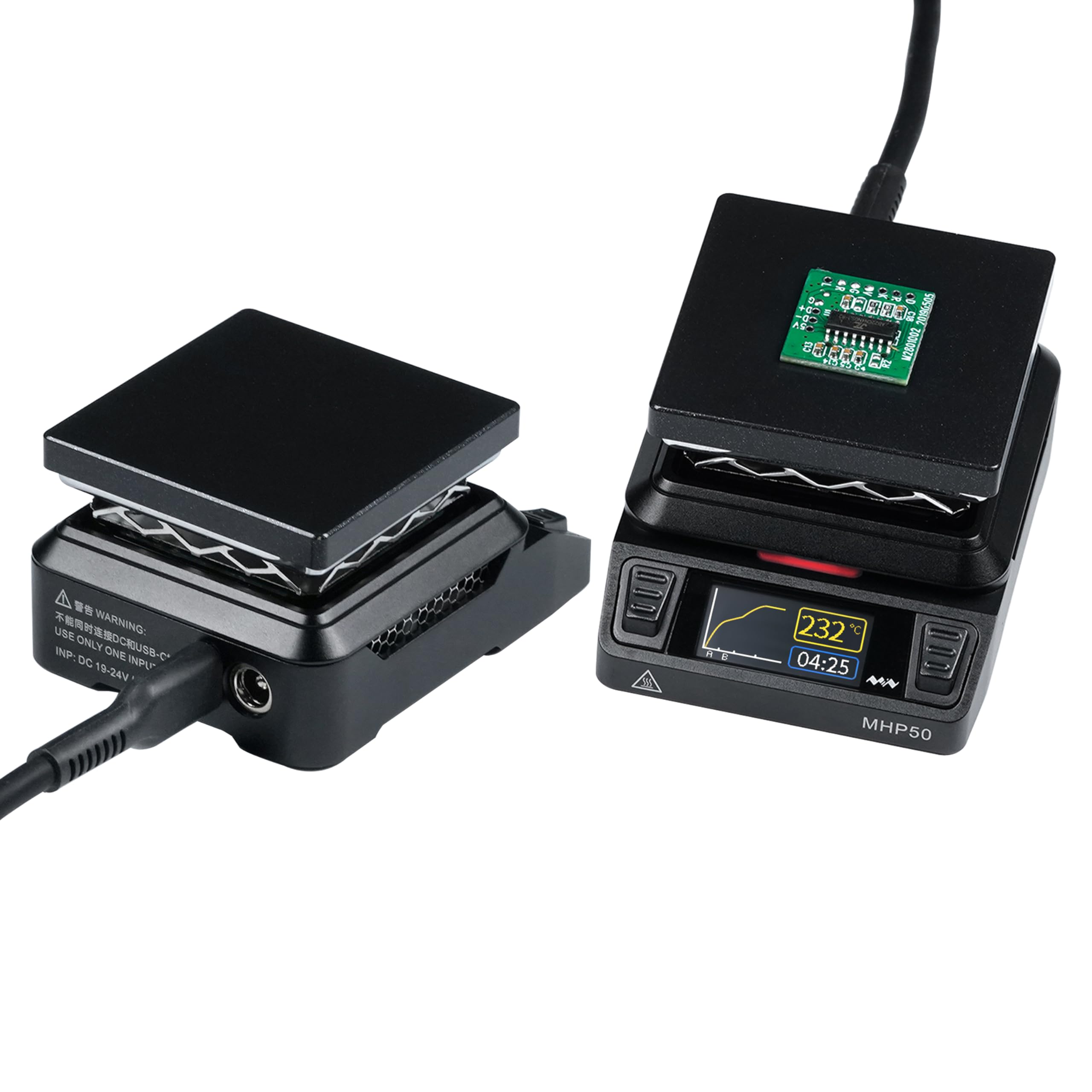 MINIWARE Original MHP50 Mini Electric Temperature Adjustable OLED-Display Hot Plate Preheater Soldering Preheating Station Welder Rework Heater Devices|(NO POWER SUPPLY)