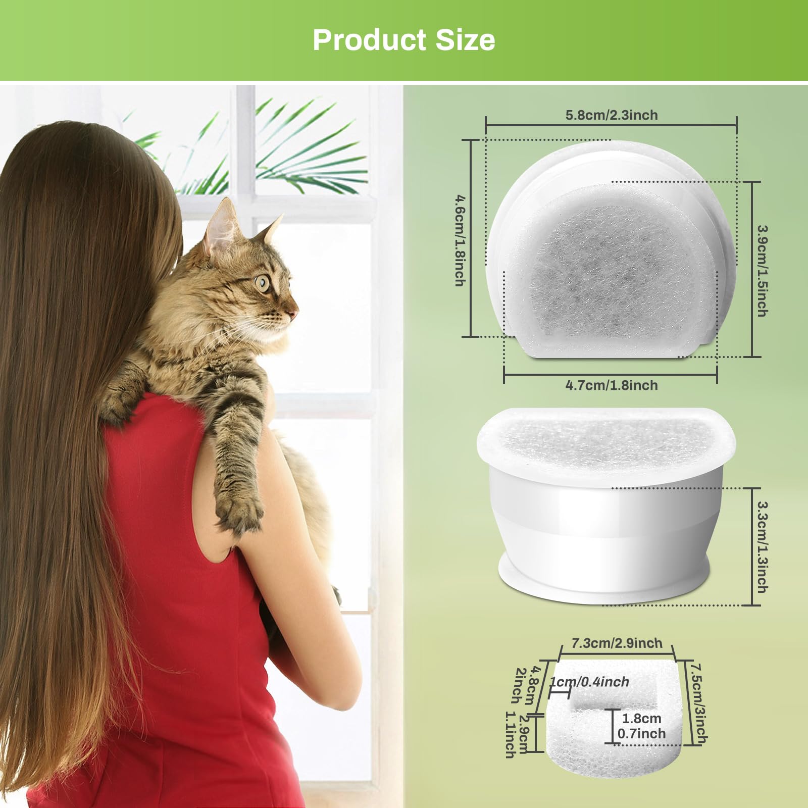 12 Pack Cat Fountain Replacement Carbon Filters - Image 4