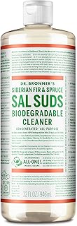 Dr. Bronner's - Sal Suds Biodegradable Cleaner (32 oz) - All-Purpose, Pine Cleaner for Floors, Laundry and Dishes, Concentrated, Cuts Grease and Dirt, Powerful Formula