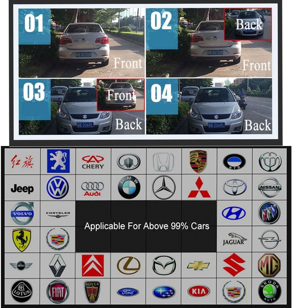 Eaglerich Full HD 1080P Car Dvr Camera Novatek 5 Inch Rearview Mirror Digital Video Recorder with Dual Lens Registrar Camcorder