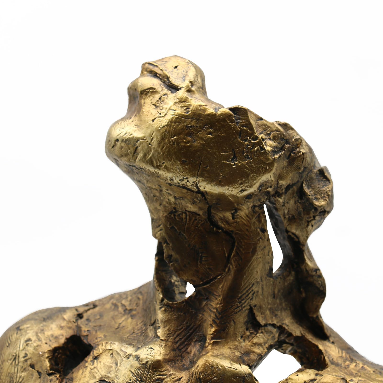Lukitas Statue Abstraite de Buste féminin et Sculpture, Figurine de Femme, décoration Artistique, Ornement esthétique pour Bureau, Salon, Chambre à Coucher, doré, résine de 40,6 cm