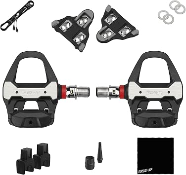 Favero Assioma PRO RS-2, Dual-Sensing Side Pedal Based SPD-SL Road Cycling Power Meter, Bluetooth and ANT+ Connectivity for Bike Computers, Cycling GPS Units, Smartphones