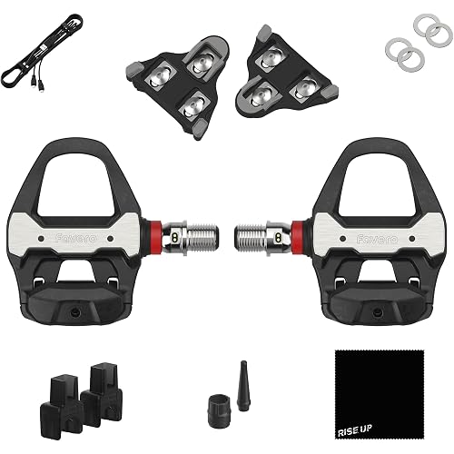 Favero Assioma PRO RS-2, Dual-Sensing Side Pedal Based SPD-SL Road Cycling Power Meter, Bluetooth and ANT+ Connectivity for Bike Computers, Cycling GPS Units, & Smartphones