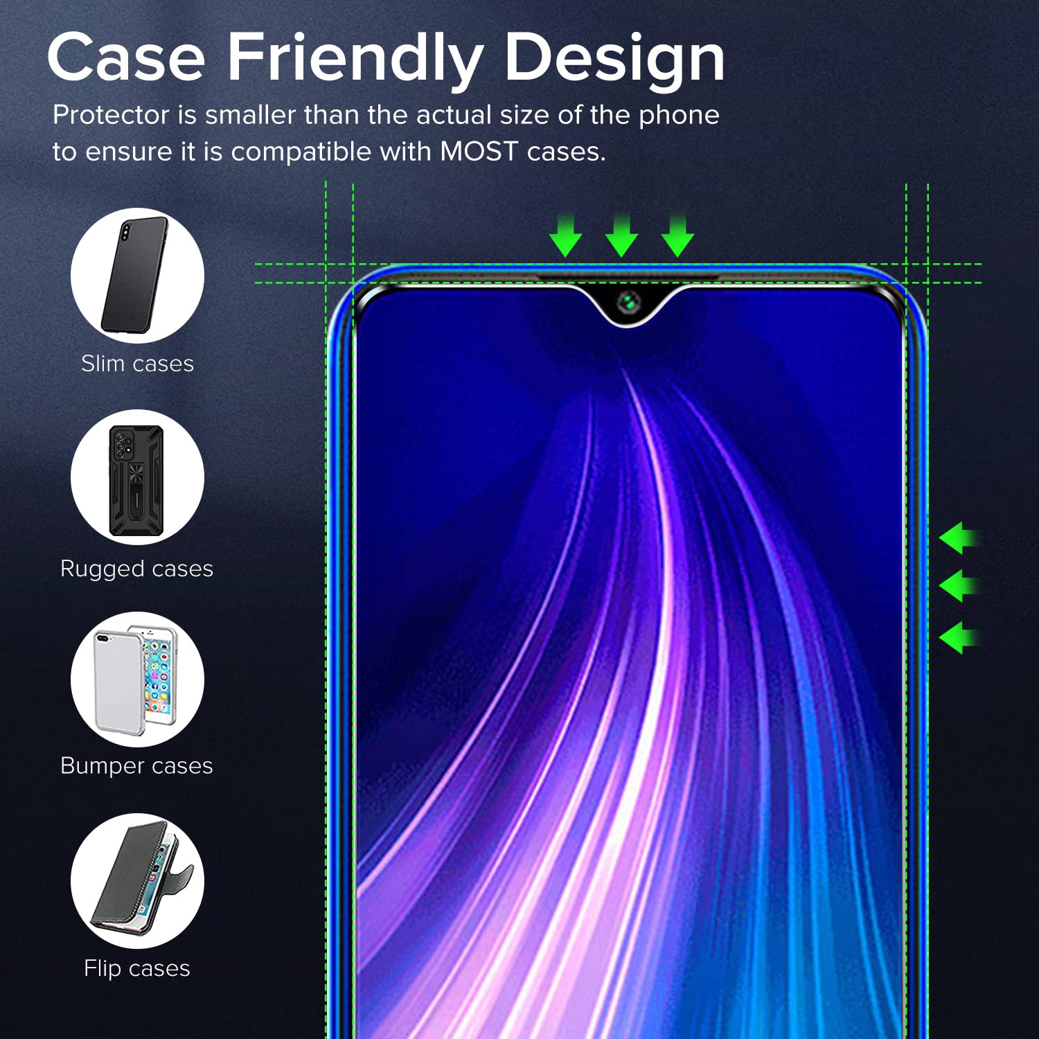 Pellicola Blindata In Vetro Temperato 9H Per Xiaomi Redmi Note 8 Pro – Anti-graffio, Antiriflesso, Riutilizzabile - Foto 3