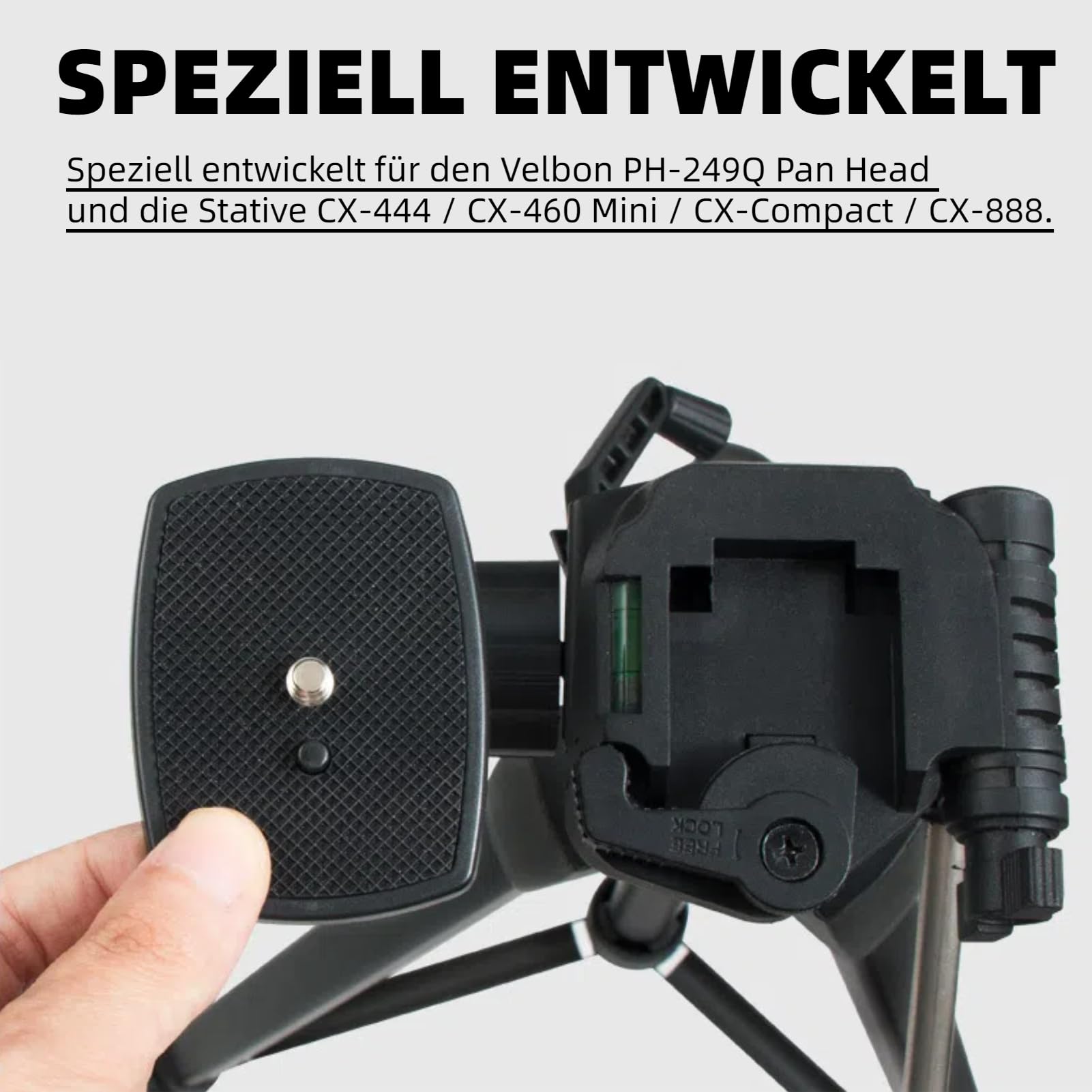 QB-4W Piastra di sgancio rapido per Velbon CX-888 CX-460 Mini CX-460 Treppiede per Sony VCT-D580RM