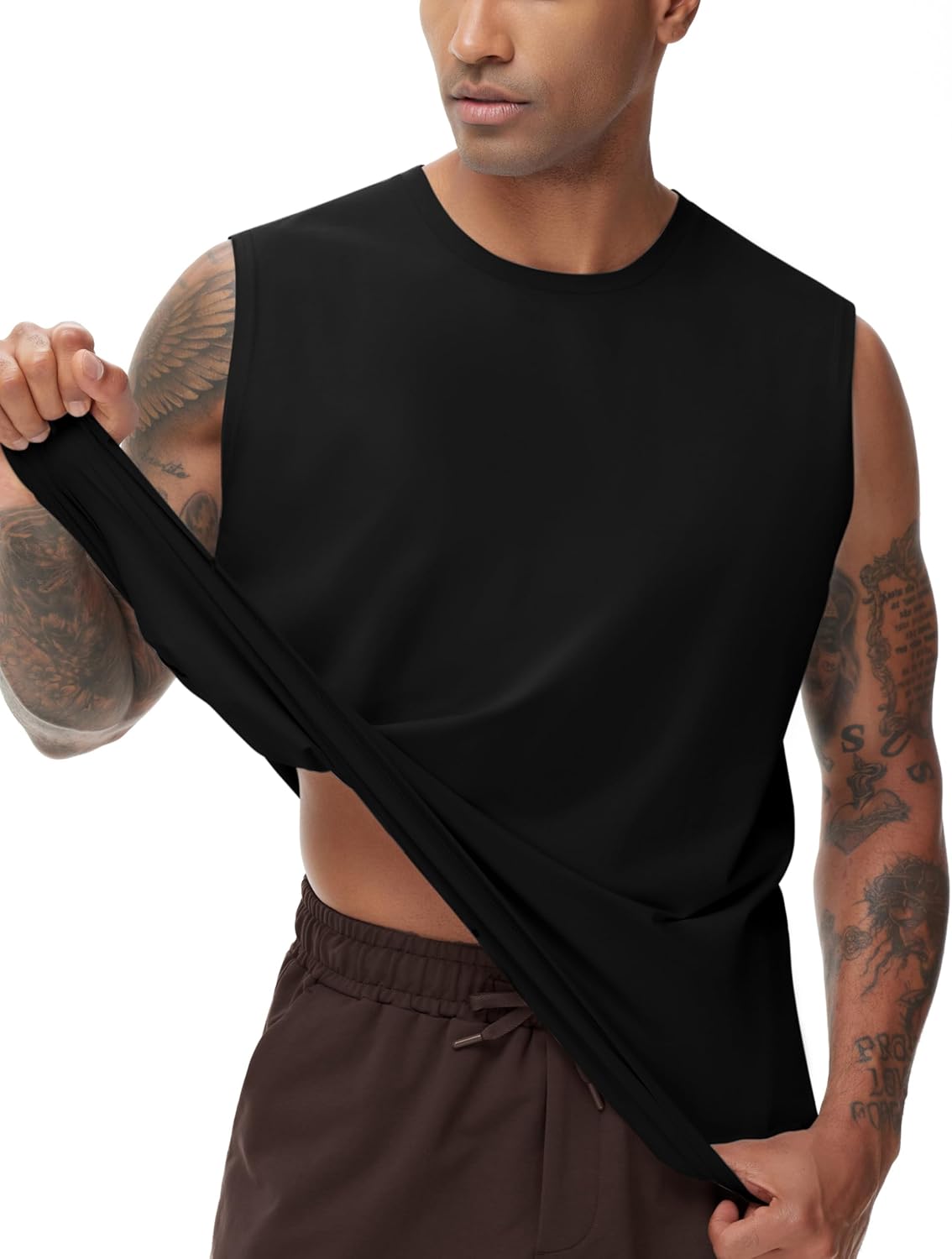 THE GYM PEOPLE Men's Workout Tank Top UPF 50+ Sleeveless Quick Dry Athletic Shirts Casual Running Muscle Shirts - Image 3