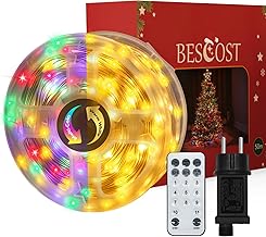 BESCOST Outdoor String Lights 50 m, 500 LED Christmas Lights Outdoor with 11 Modes, IP65 Waterproof, 3 Timers, Decoration for Christmas, Party, Garden, Balcony, Patio and Wedding