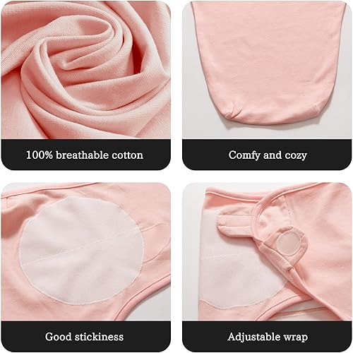 Miniatura 3 de LITTLE TOTS Manta de envolver para bebé, niña y niño, fácil de cambiar, paquete de 3 saco de dormir ajustable para bebés recién nacidos de 0 a 3